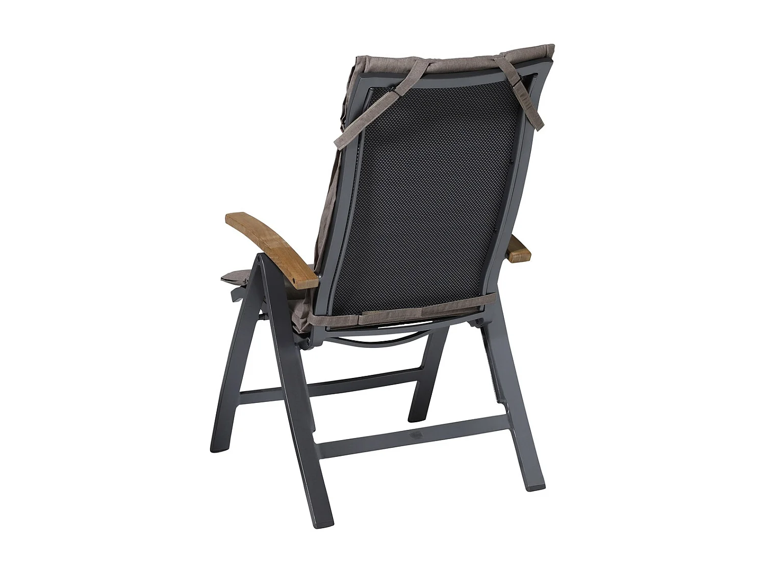 Coussin de jardin Fiber Deluxe Panama taupe - Env. 125x50 cm - Lot de 4