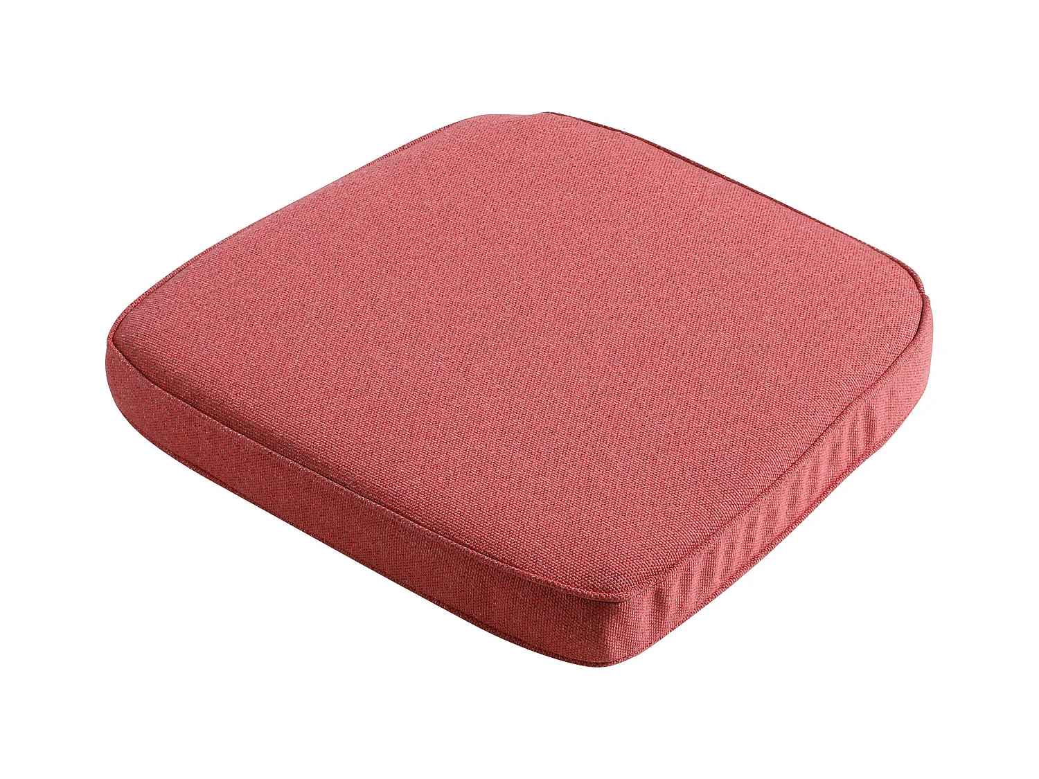 Coussin d'assise en osier Manchester rouge - Environ 48 x 48 cm - Lot de 4