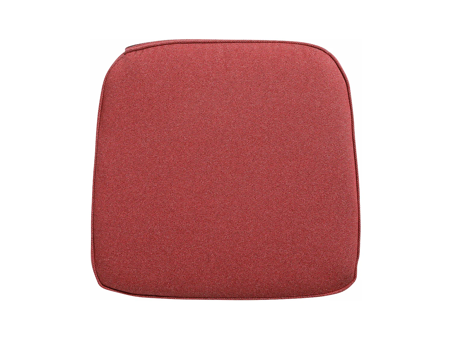 Coussin d'assise en osier Manchester rouge - Environ 48 x 48 cm - Lot de 4