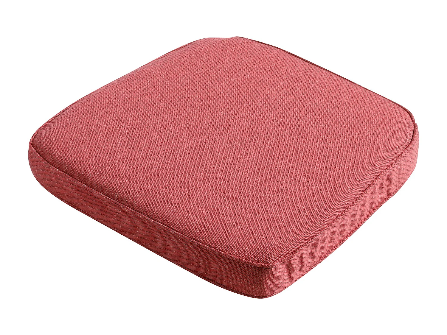 Coussin d'assise en osier Manchester rouge - Environ 48 x 48 cm - Lot de 4