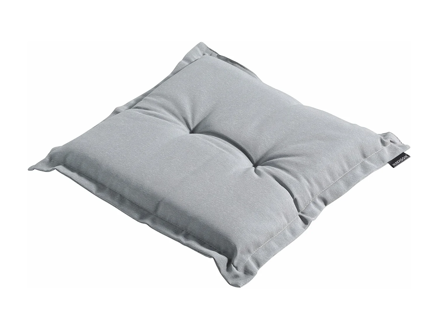 Coussin d'assise Panama gris clair - Environ 50 x 50 cm - Lot de 4