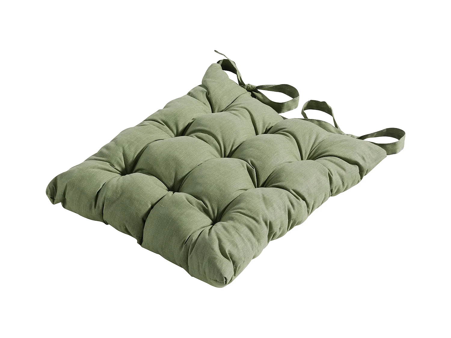 Sitzkissen Tuscany Basic grün - Ca. 46x46 cm - 4er Set