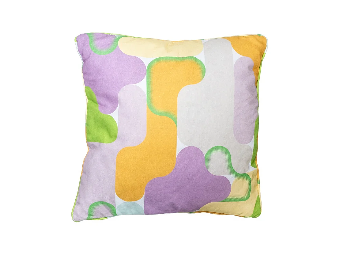 Coussin décoratif Grafi lilas - Env. 50x50 cm - Lot de 4
