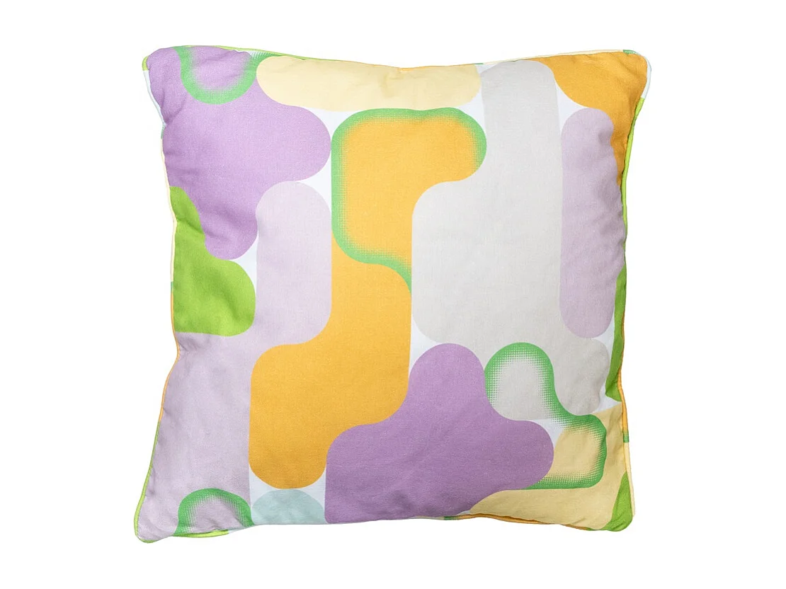 Coussin décoratif Grafi lilas - Env. 50x50 cm - Lot de 4