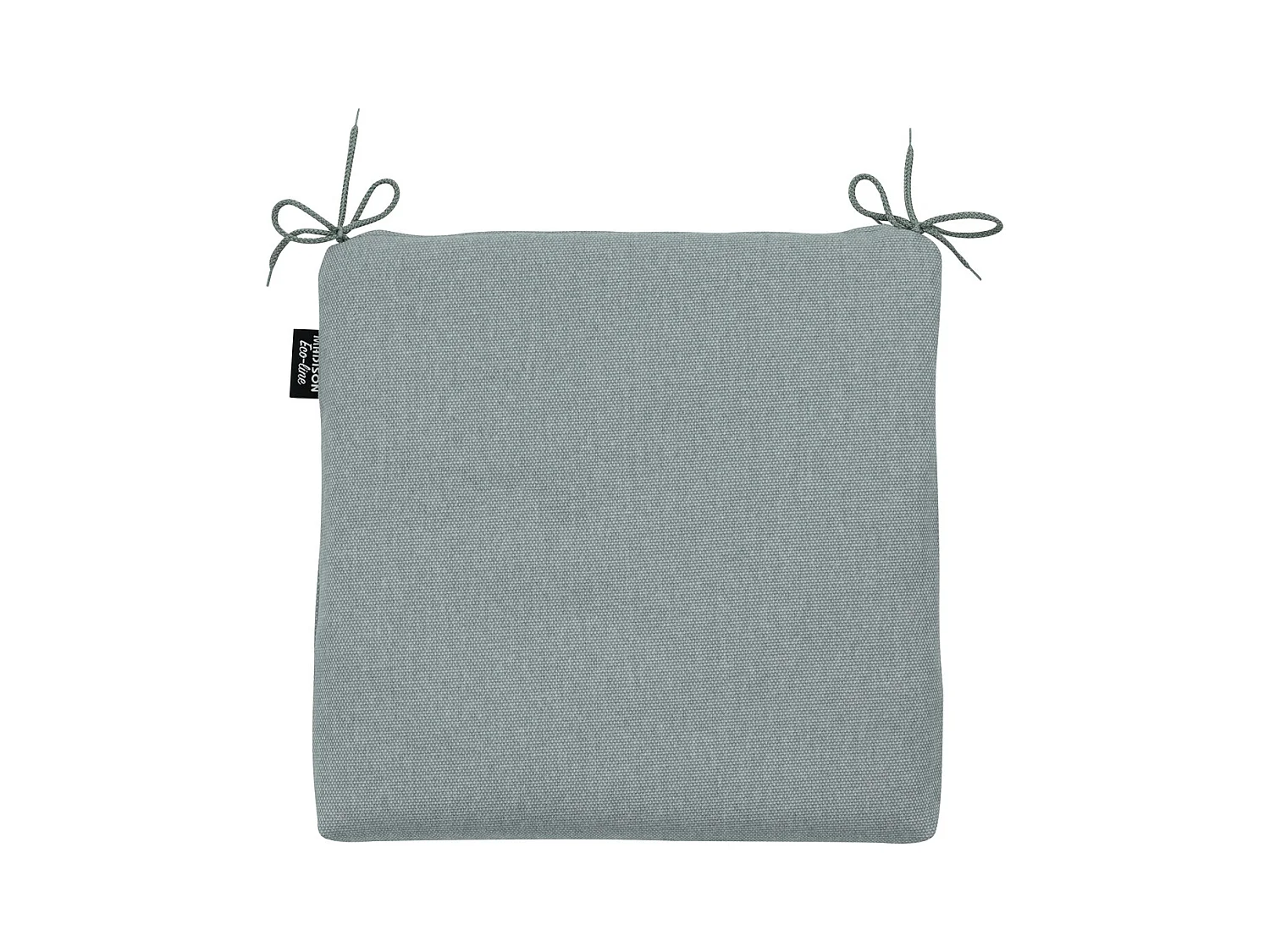 Coussin d'assise en toile argentée éco+ - Environ 40 x 40 cm - Lot de 4