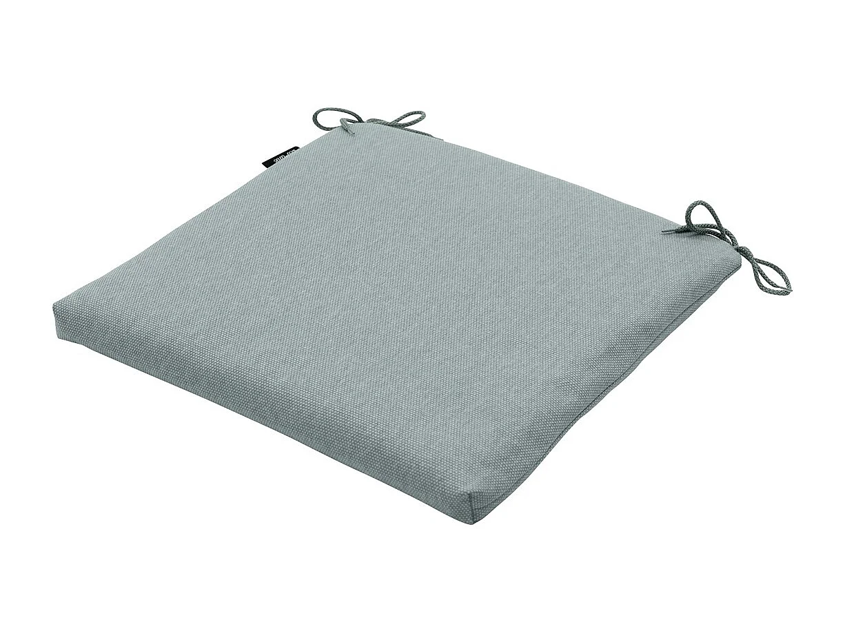 Coussin d'assise en toile argentée éco+ - Environ 40 x 40 cm - Lot de 4