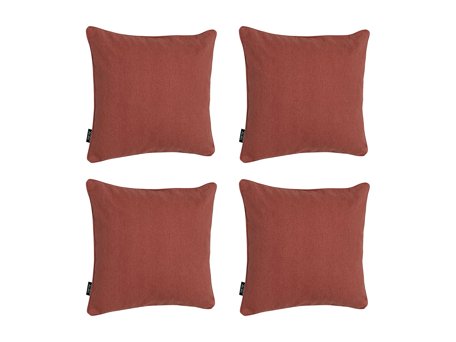 Coussin décoratif Terra canvas eco+ - Environ 50x50 cm - Lot de 4