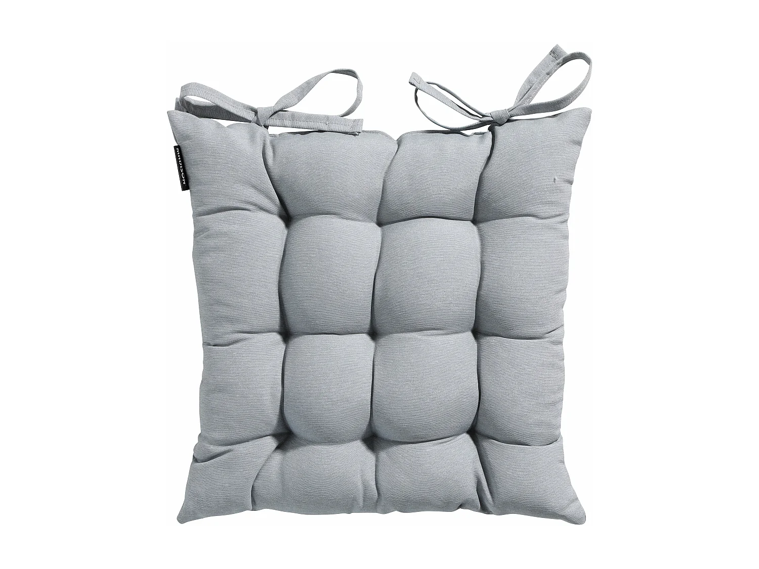 Coussin d'assise Tuscany Panama gris clair - Env. 46 x 46 cm - Lot de 4