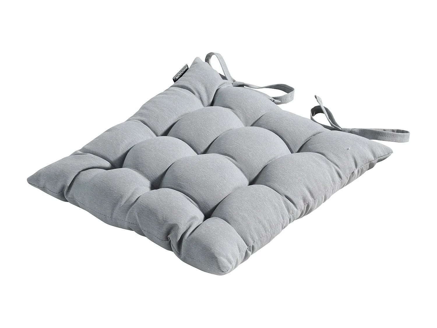 Coussin d'assise Tuscany Panama gris clair - Env. 46 x 46 cm - Lot de 4