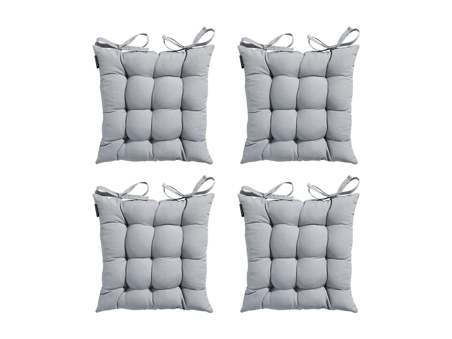 Zitkussen Toscane Panama light grey - Ca. 46x46 cm - Set van 4