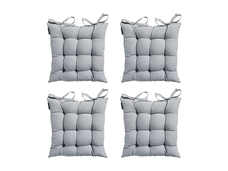 Zitkussen Toscane Panama light grey - Ca. 46x46 cm - Set van 4