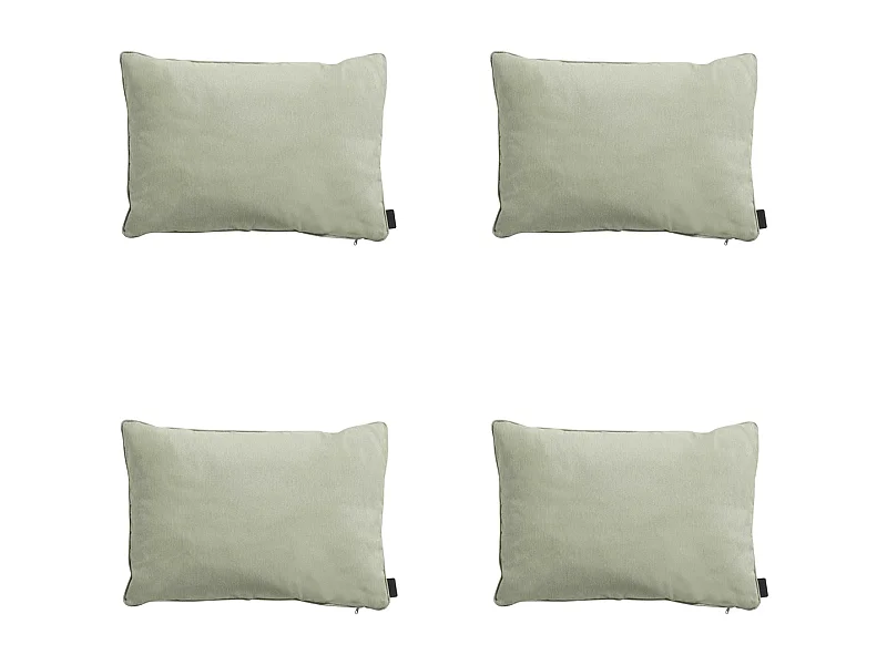 Coussin décoratif Panama sauge - Env. 40x60 cm - Lot de 4