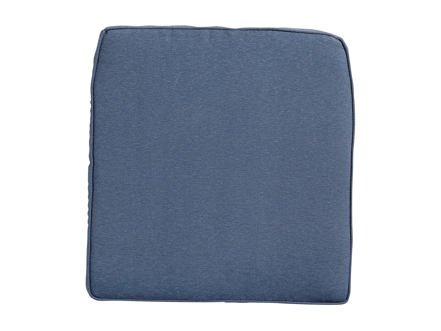 Coussin d'assise en osier Panama bleu saphir - Env. 48 x 48 cm - Lot de 4