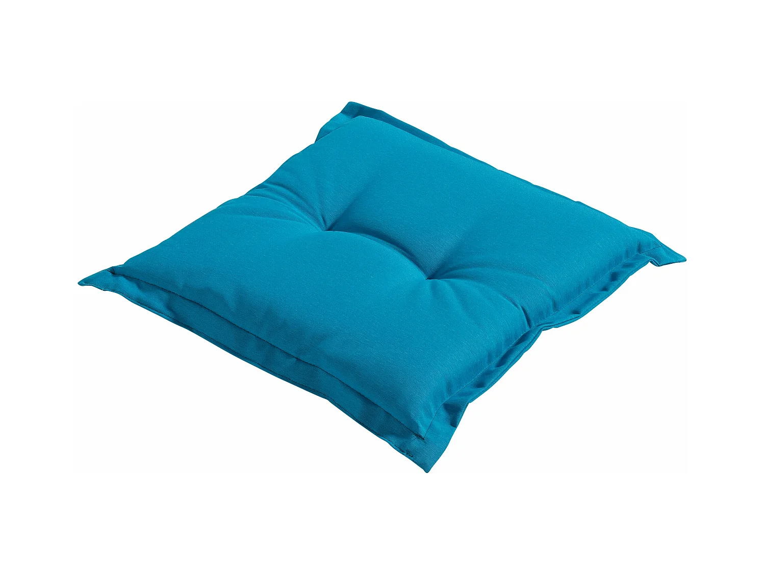 Coussin d'assise Panama aqua - Environ 50x50 cm - Lot de 4