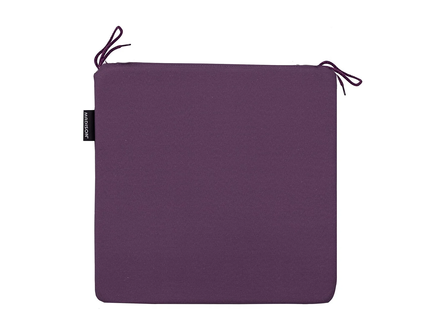 Coussin d'assise Panama violet - Environ 40 x 40 cm - Lot de 4