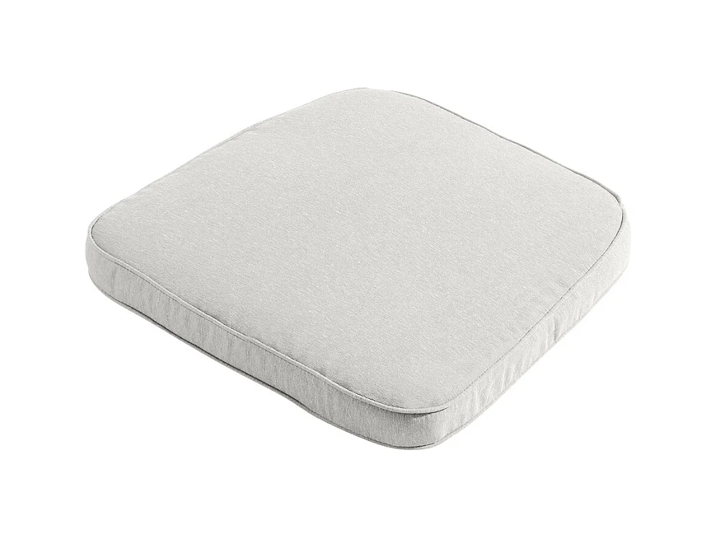 Coussin d'assise en osier Panama lin - Environ 48 x 48 cm - Lot de 4