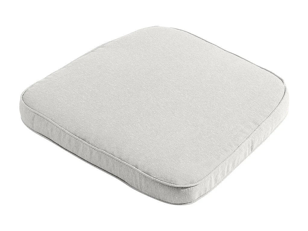 Coussin d'assise en osier Panama lin - Environ 48 x 48 cm - Lot de 4