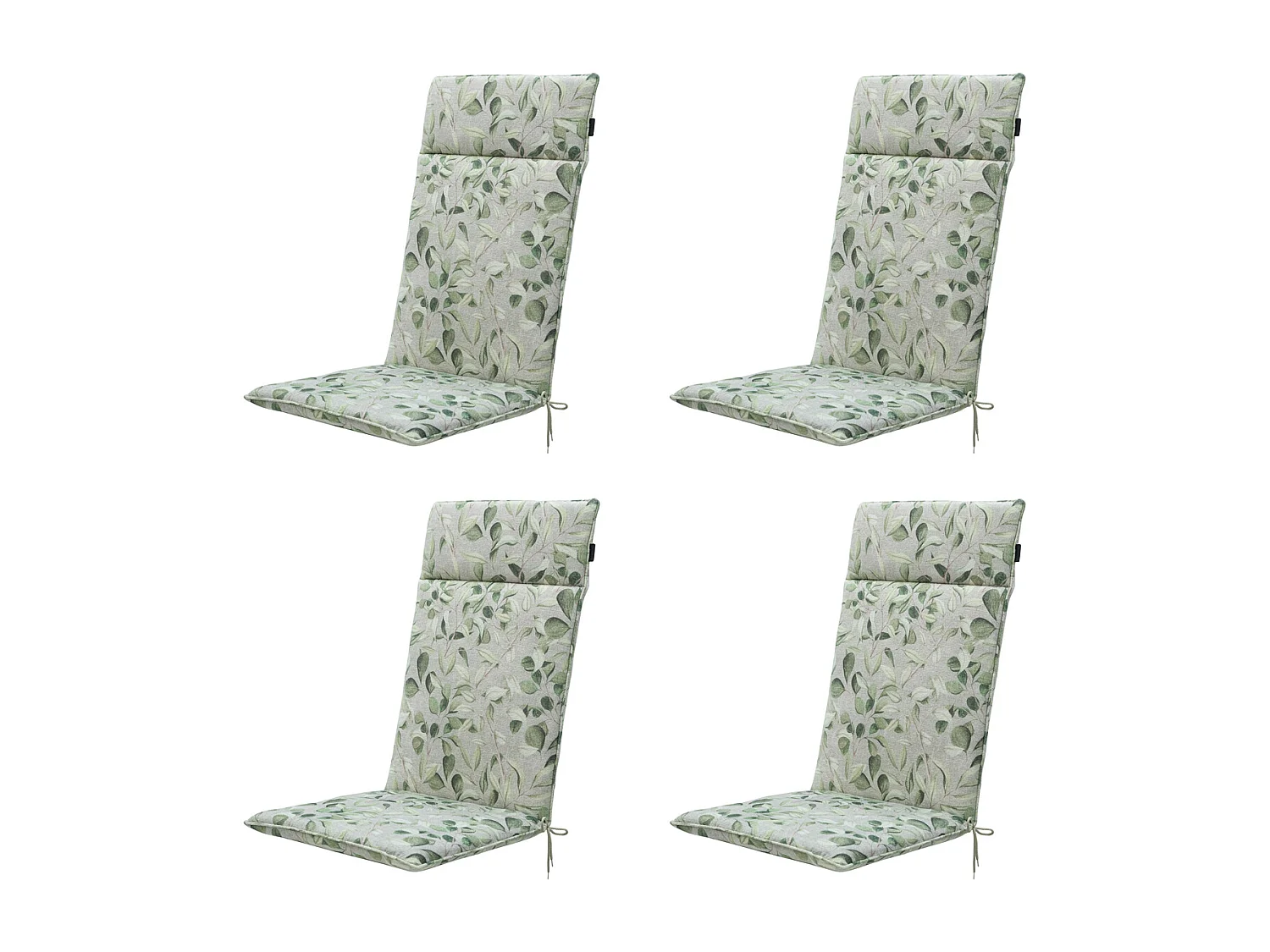 Gartenstuhlauflage High Back Diez - Ca. 120x50 cm - 4er Set