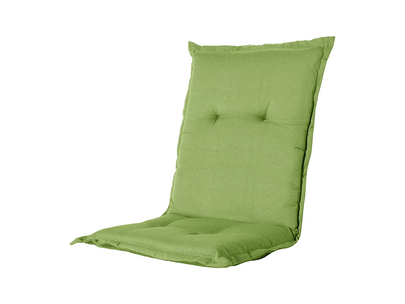 Coussin de chaise de jardin Low Back Rib citron vert - Environ 105 x 50 cm - Lot de 4