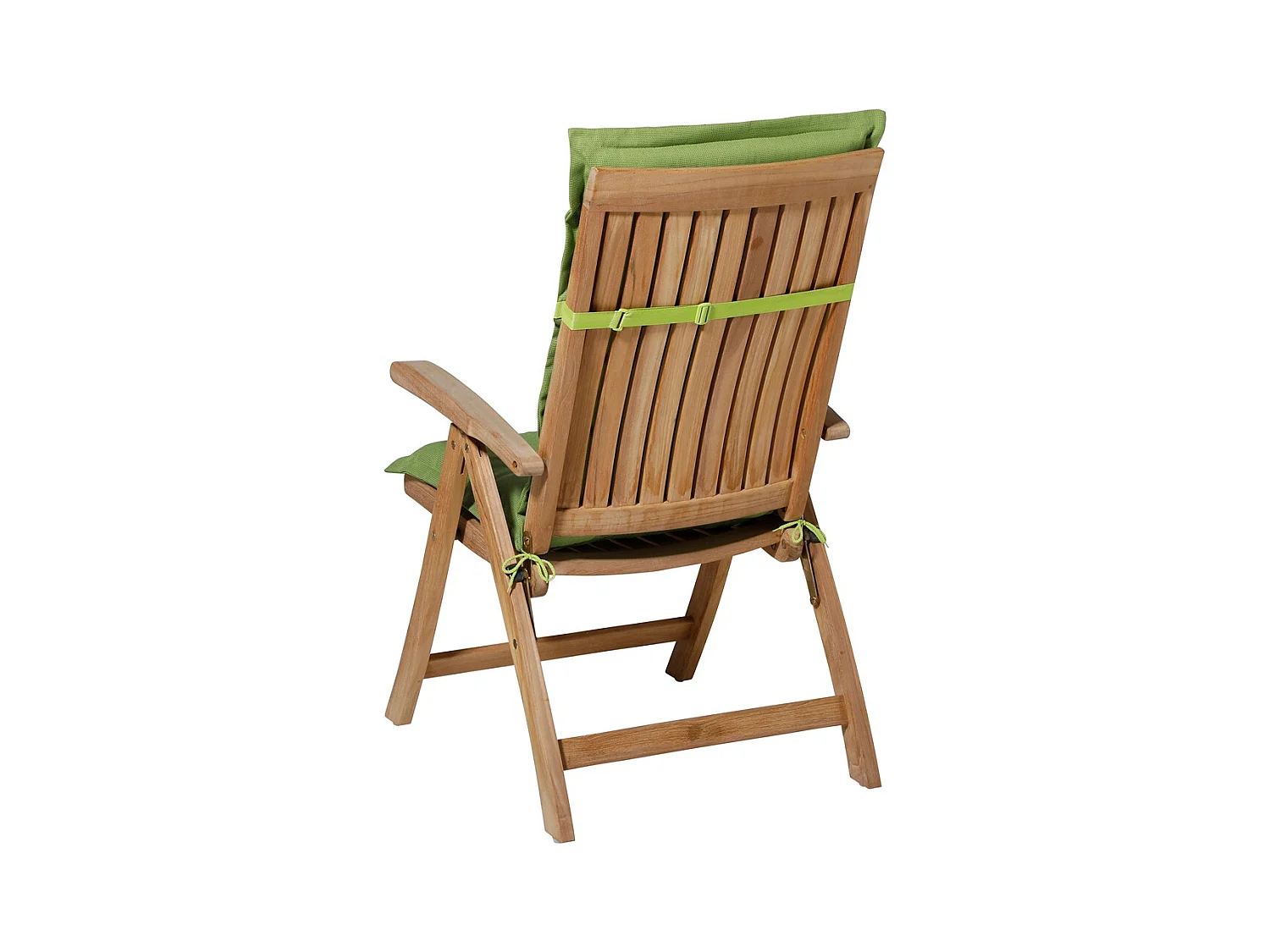 Coussin de chaise de jardin Low Back Rib citron vert - Environ 105 x 50 cm - Lot de 4