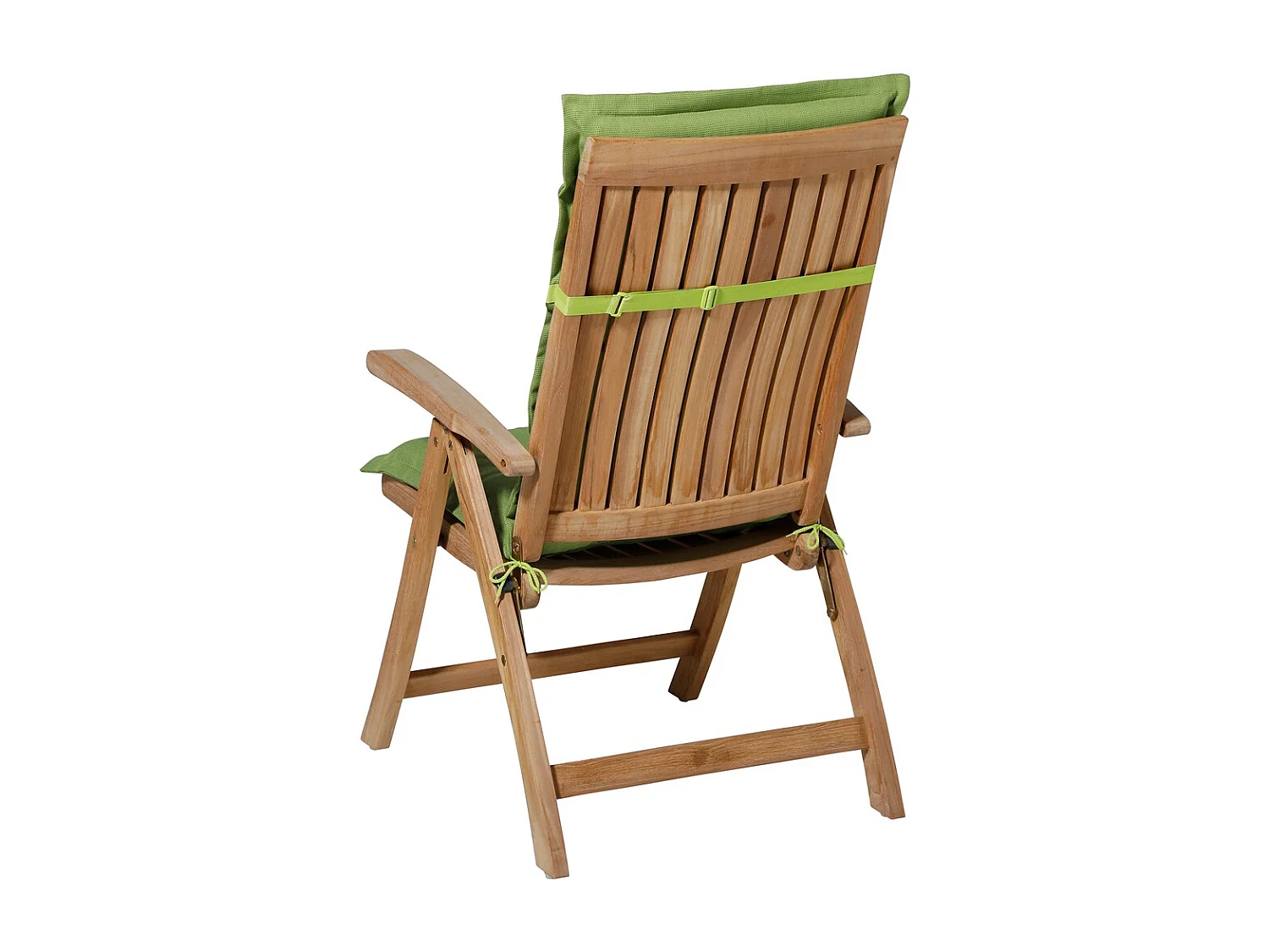 Coussin de chaise de jardin Low Back Rib citron vert - Environ 105 x 50 cm - Lot de 4