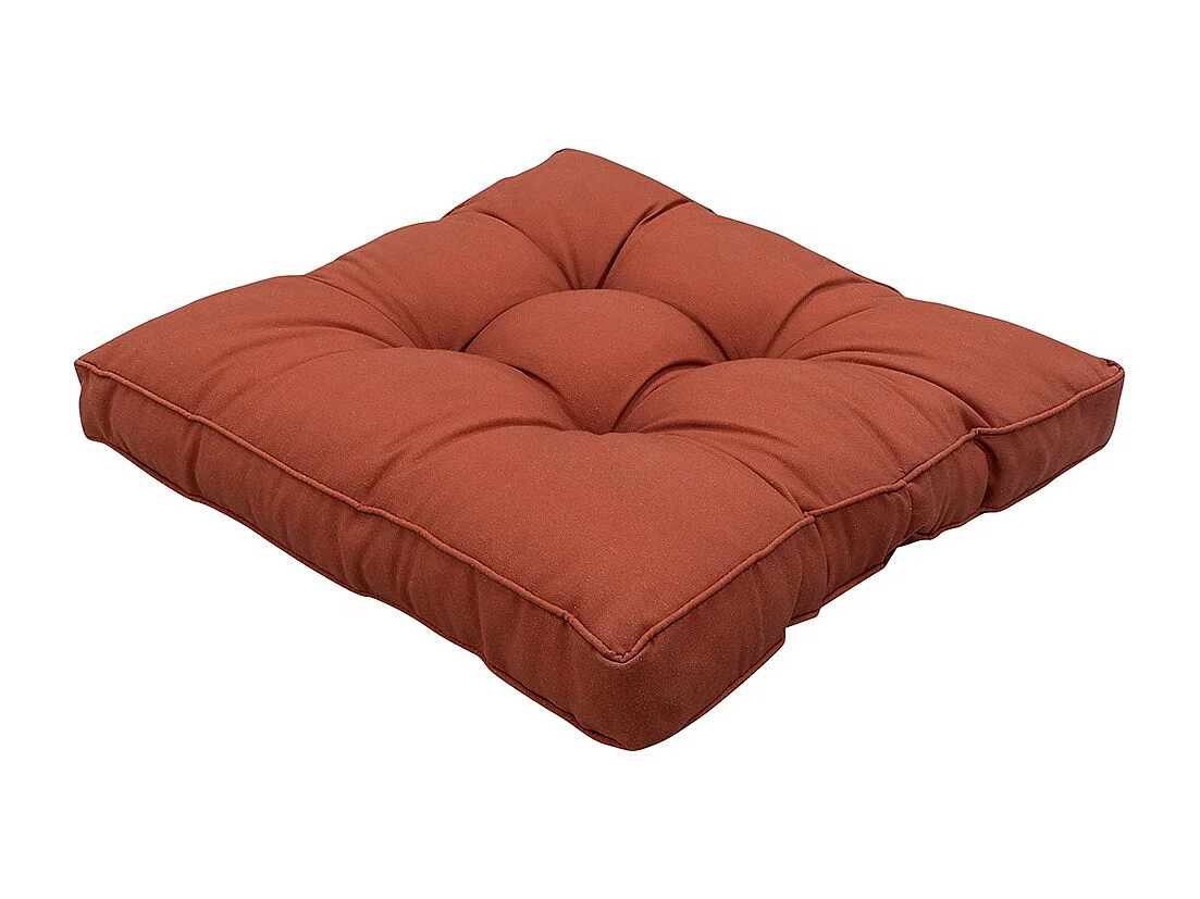 Coussin d'assise Florance Panama Terra - Environ 60 x 60 cm - Lot de 2