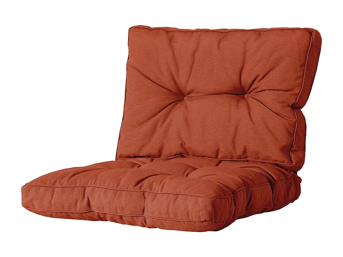 Coussin d'assise Florance Panama Terra - Environ 60 x 60 cm - Lot de 2