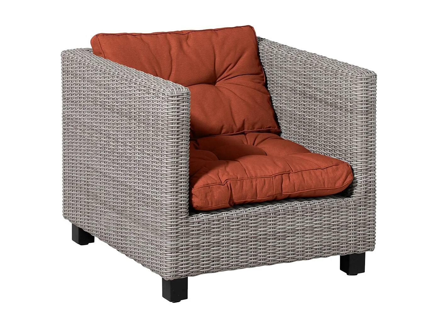 Coussin d'assise Florance Panama Terra - Environ 60 x 60 cm - Lot de 2