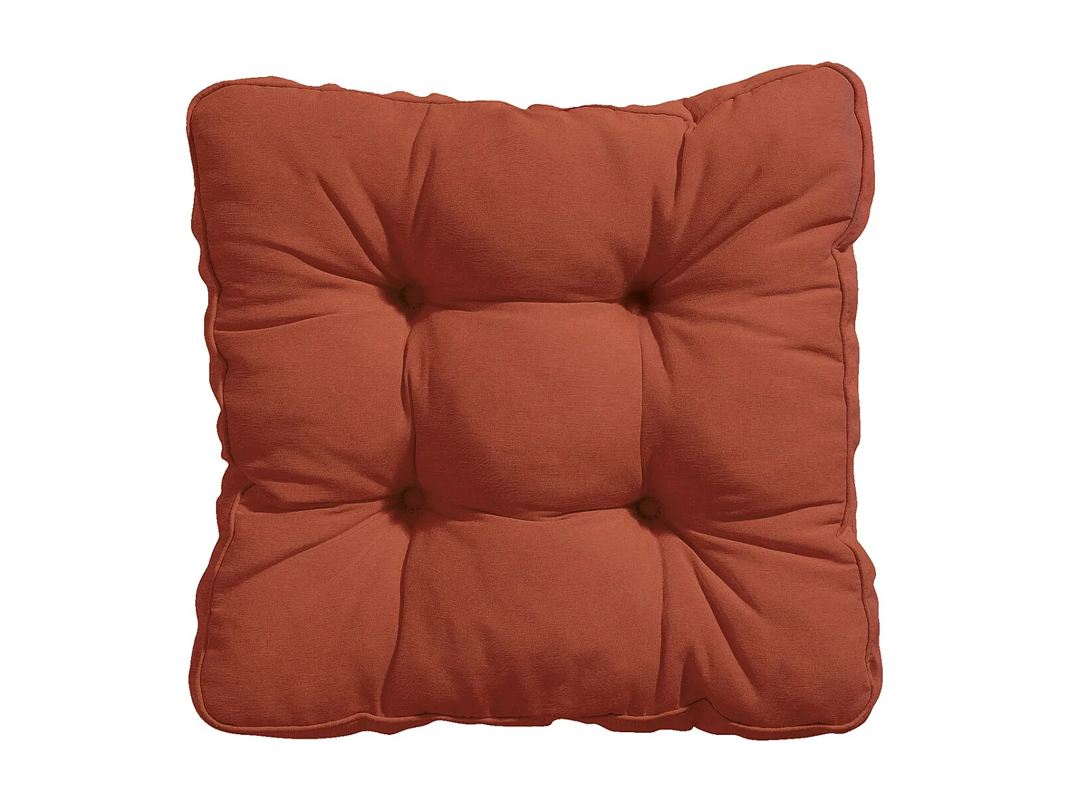 Coussin d'assise Florance Panama terra - Env. 47x47 cm - Lot de 4