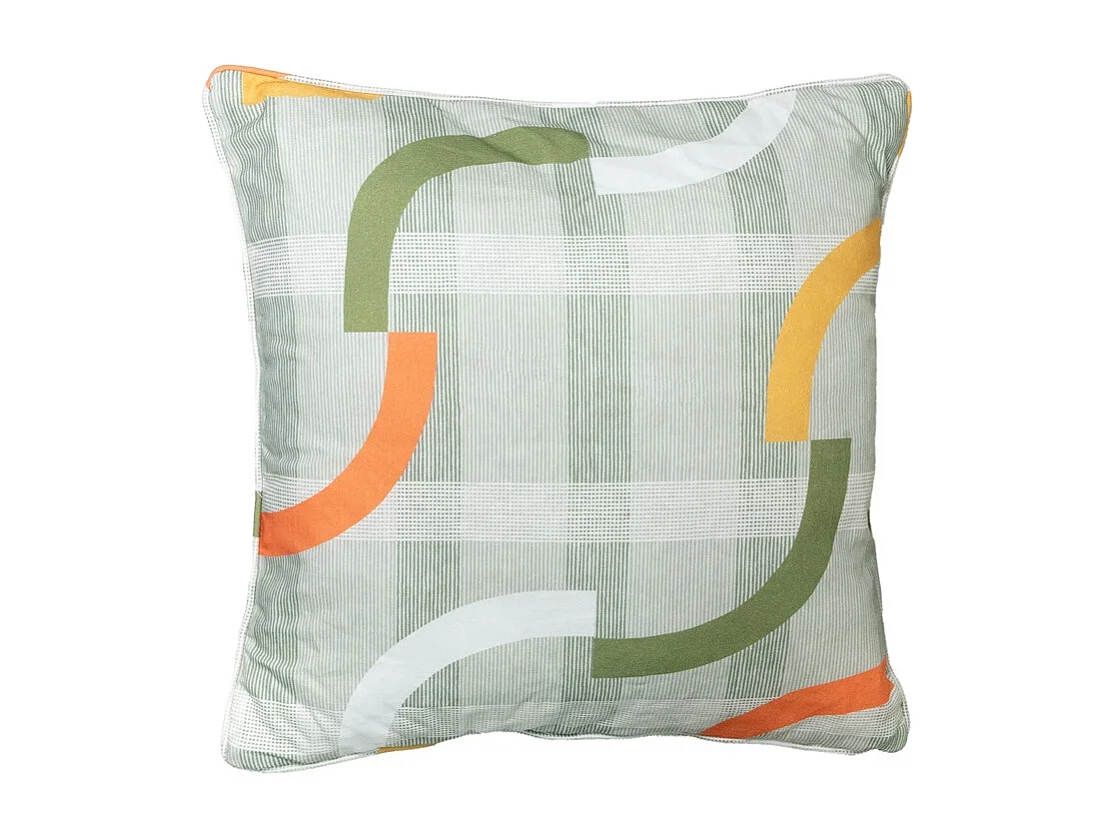 Coussin décoratif Tess orange - Env. 50x50 cm - Lot de 4