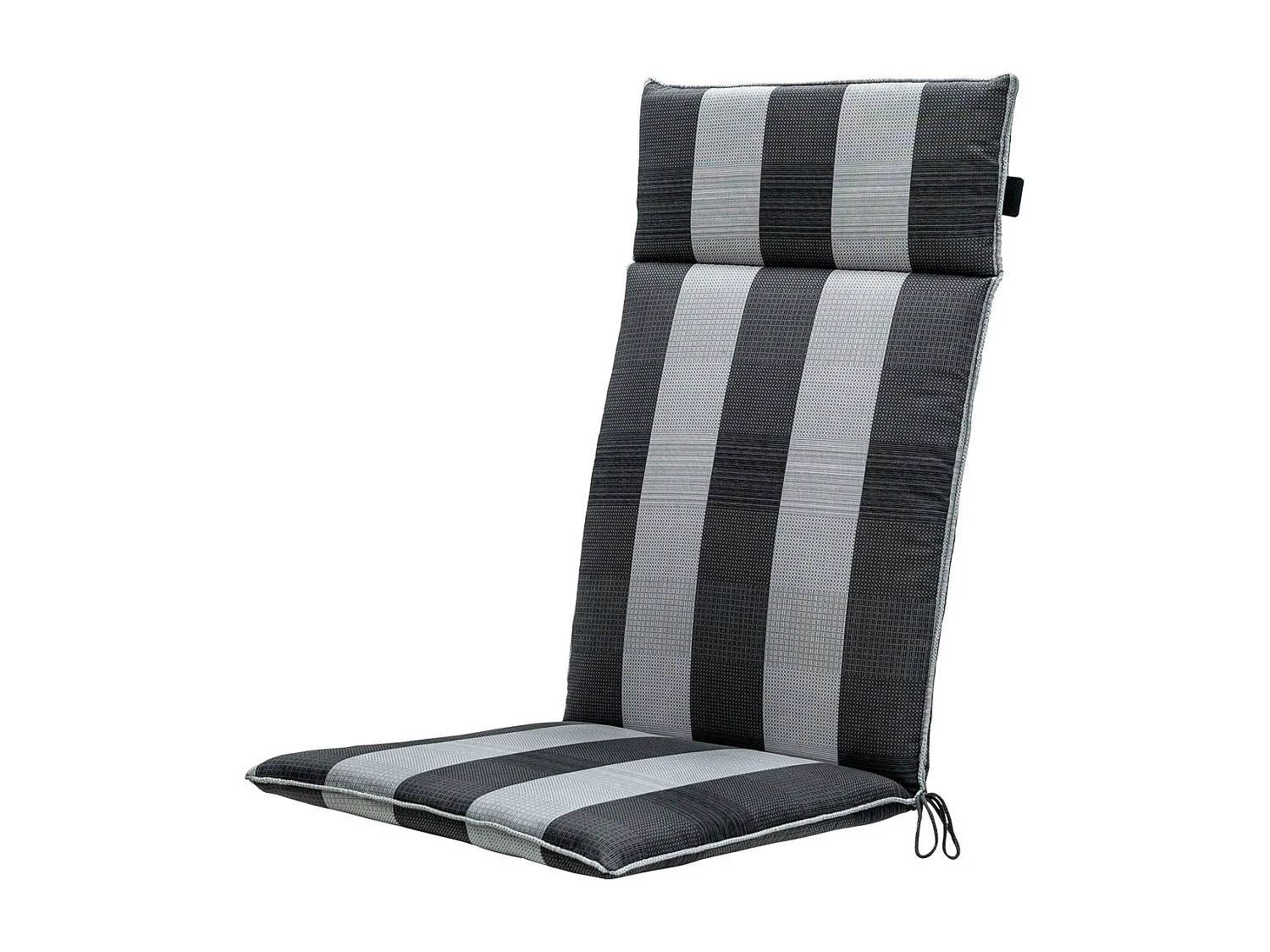 Tuinstoelkussen Hoge Rug Alice grey - Ca. 120x50 cm - Set van 4