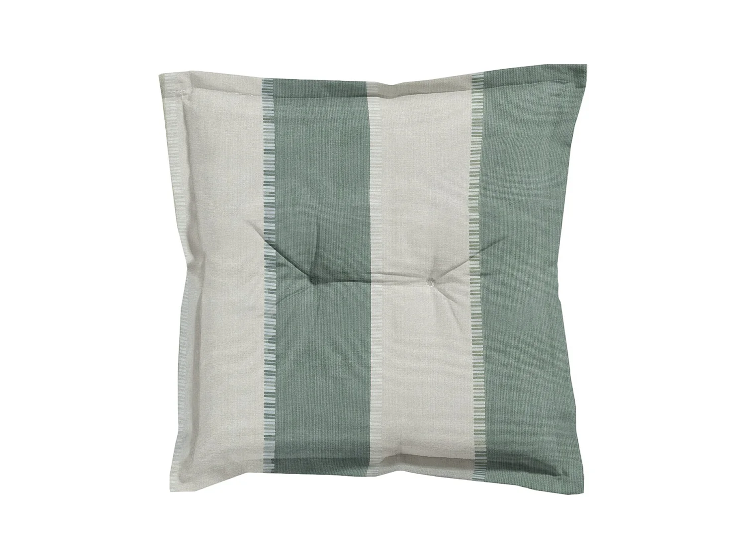 Coussin d'assise Banda kaki - Environ 50x50 cm - Lot de 4