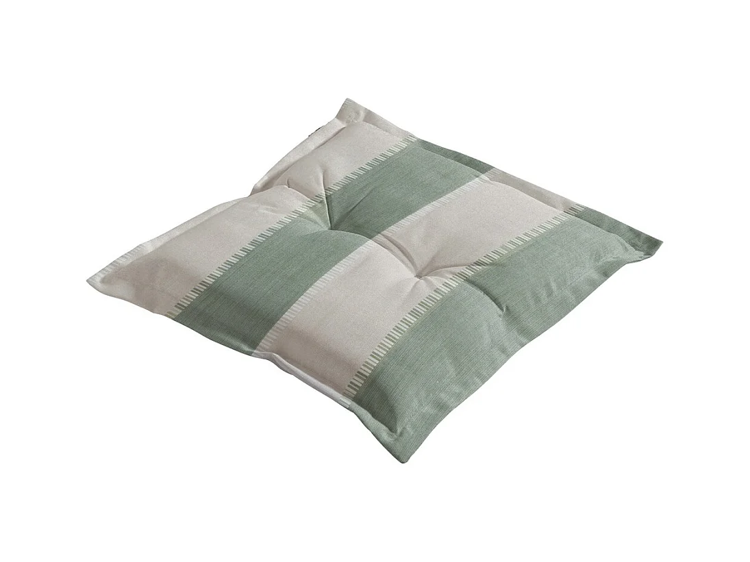 Coussin d'assise Banda kaki - Environ 50x50 cm - Lot de 4