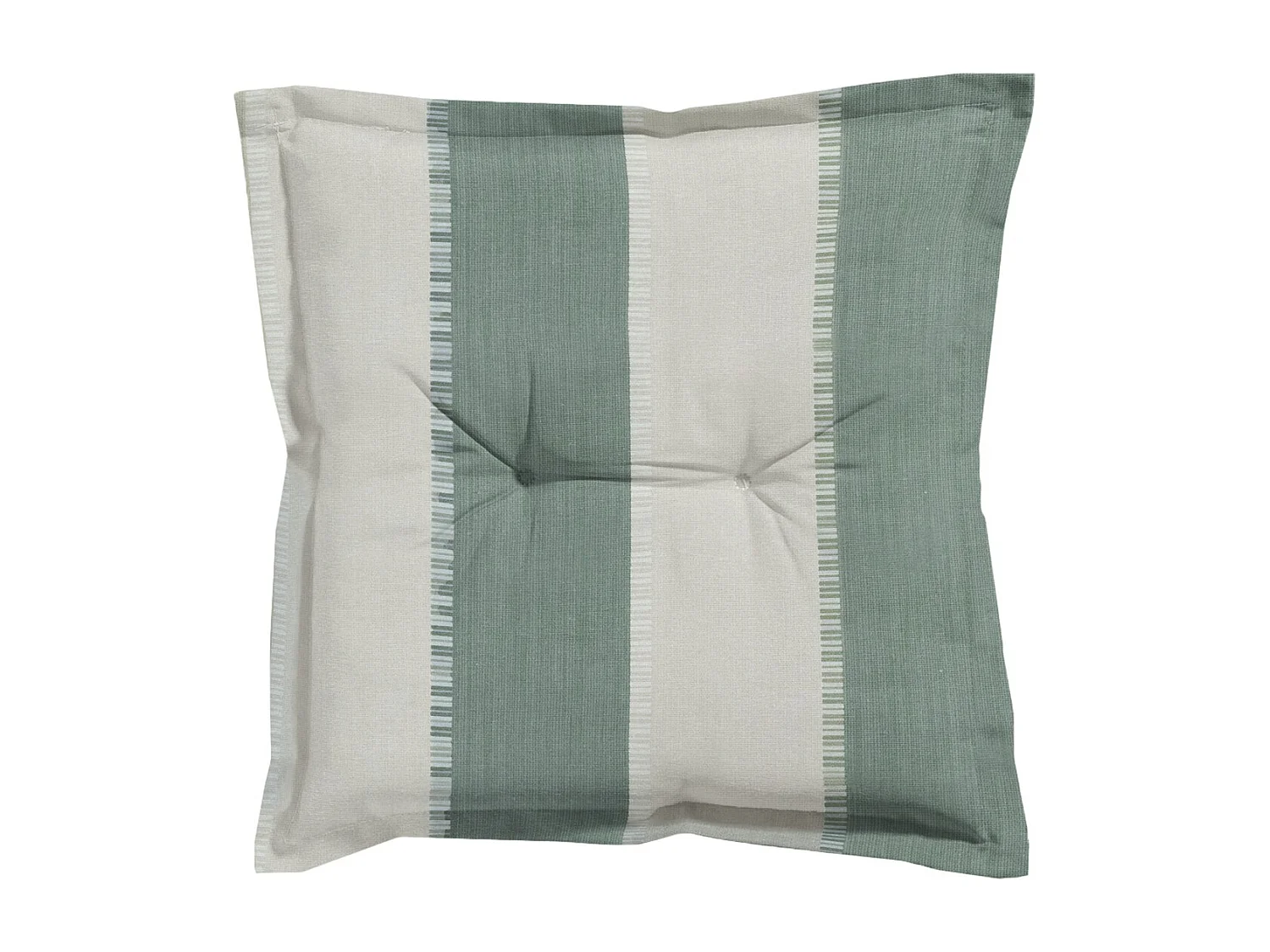 Coussin d'assise Banda kaki - Environ 50x50 cm - Lot de 4