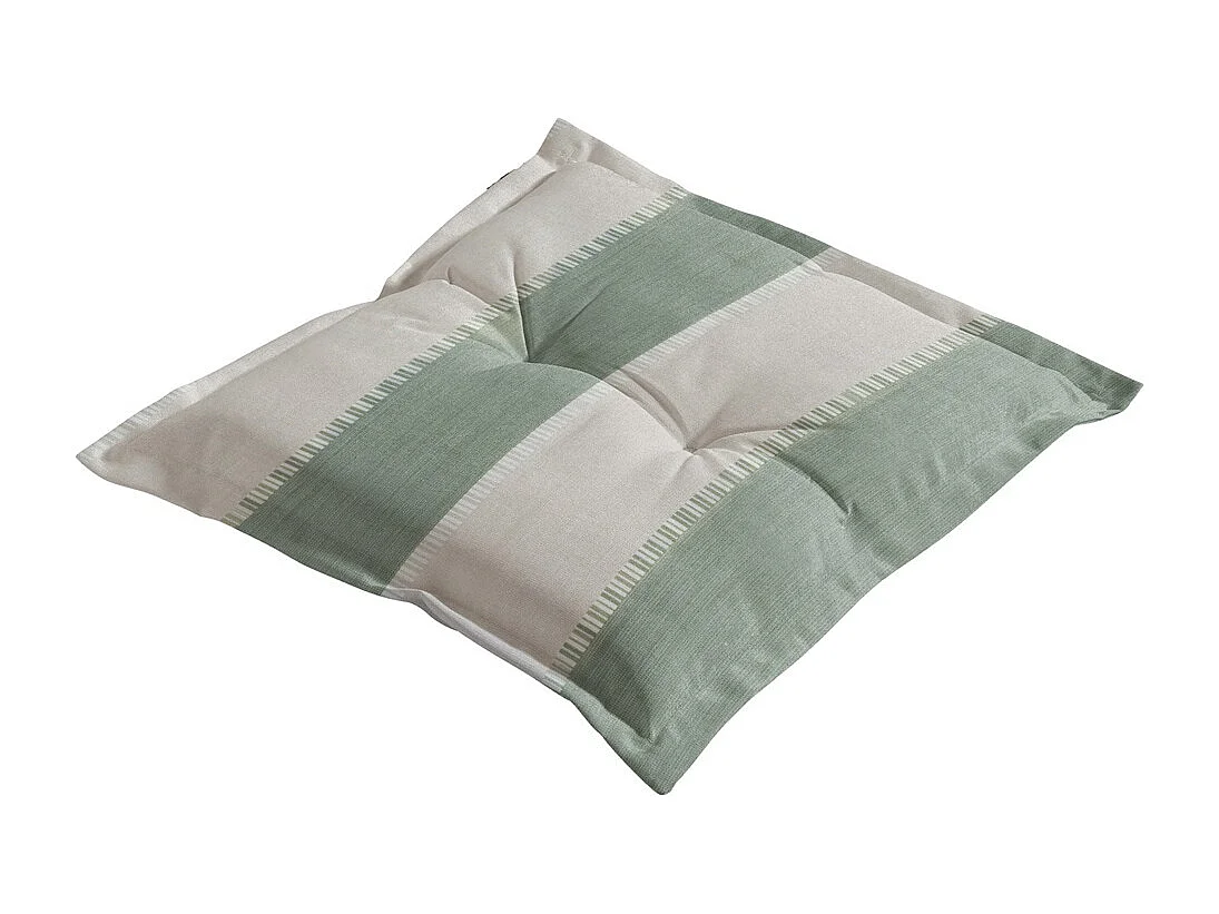 Coussin d'assise Banda kaki - Environ 50x50 cm - Lot de 4