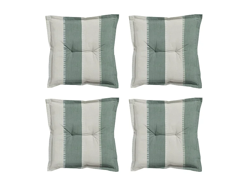 Sitzkissen Banda khaki - Ca. 50x50 cm - 4er Set