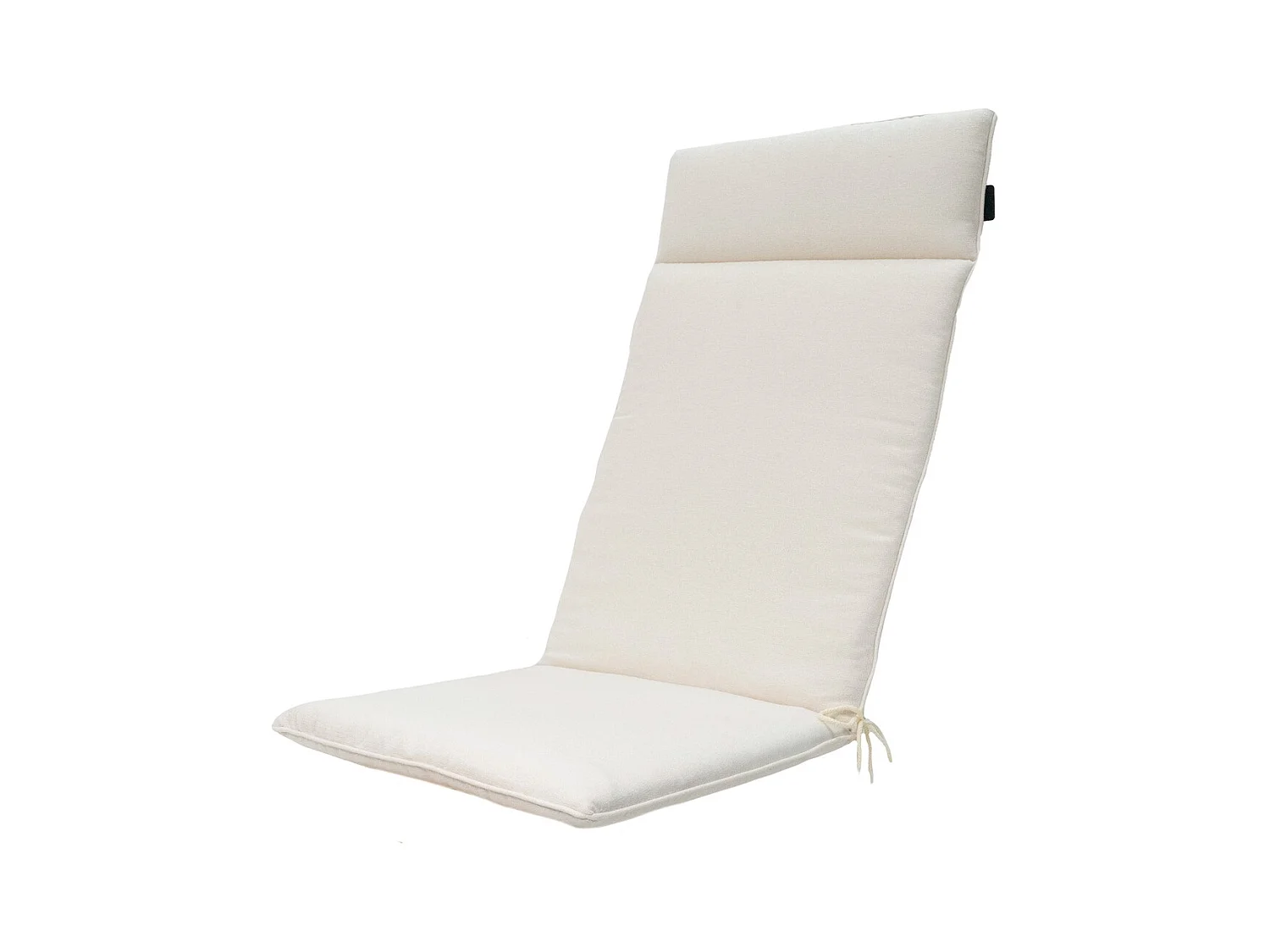 Coussin de chaise de jardin à dossier haut, couleur sable de Naples - Dimensions : environ 120 x 50 cm - Lot de 4