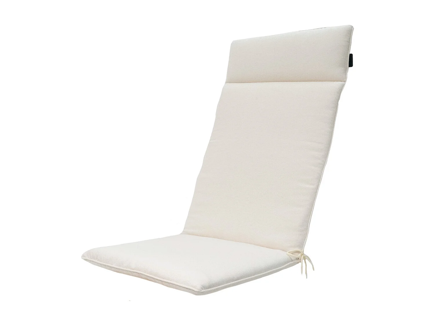 Coussin de chaise de jardin à dossier haut, couleur sable de Naples - Dimensions : environ 120 x 50 cm - Lot de 4