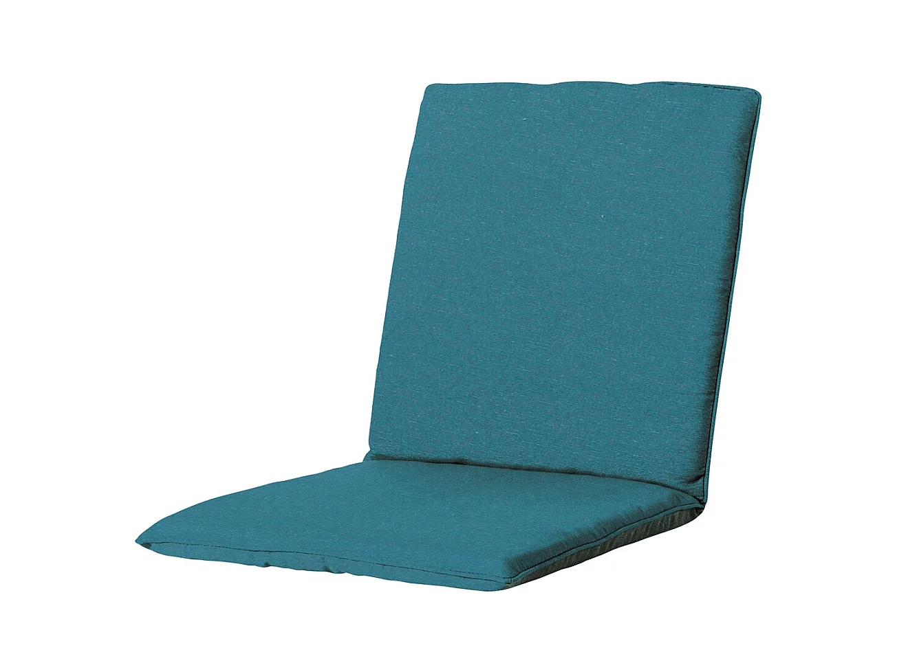 Coussin de chaise empilable Panama bleu mer - Env. 97x49 cm - Lot de 4