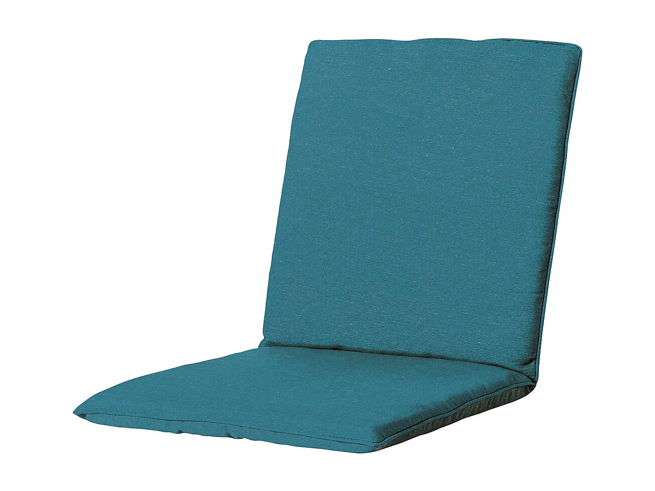 Coussin de chaise empilable Panama bleu mer - Env. 97x49 cm - Lot de 4
