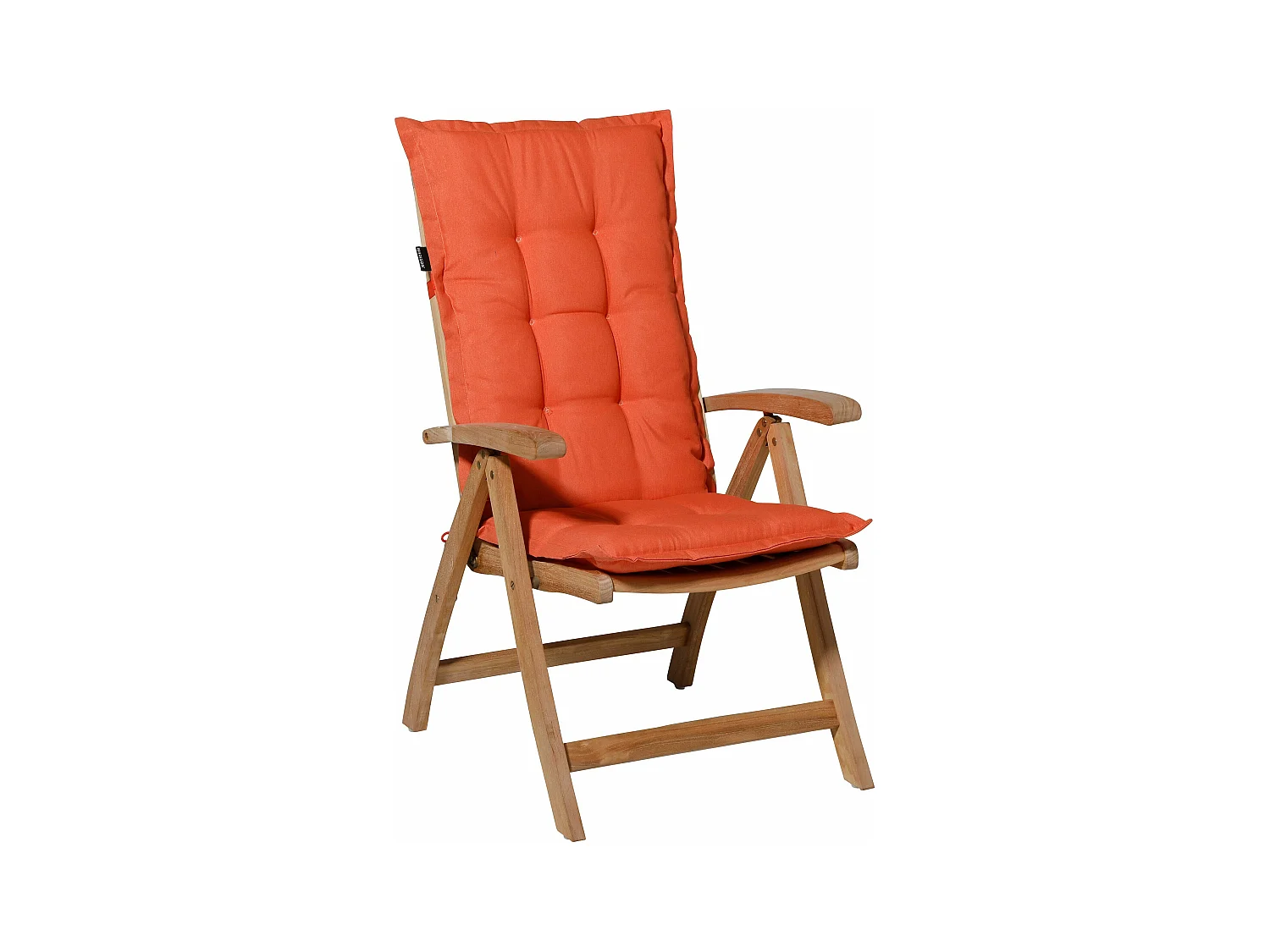 Tuinstoelkussen Hoge Rug Panama flame orange - Ca. 123x50 cm - Set van 4