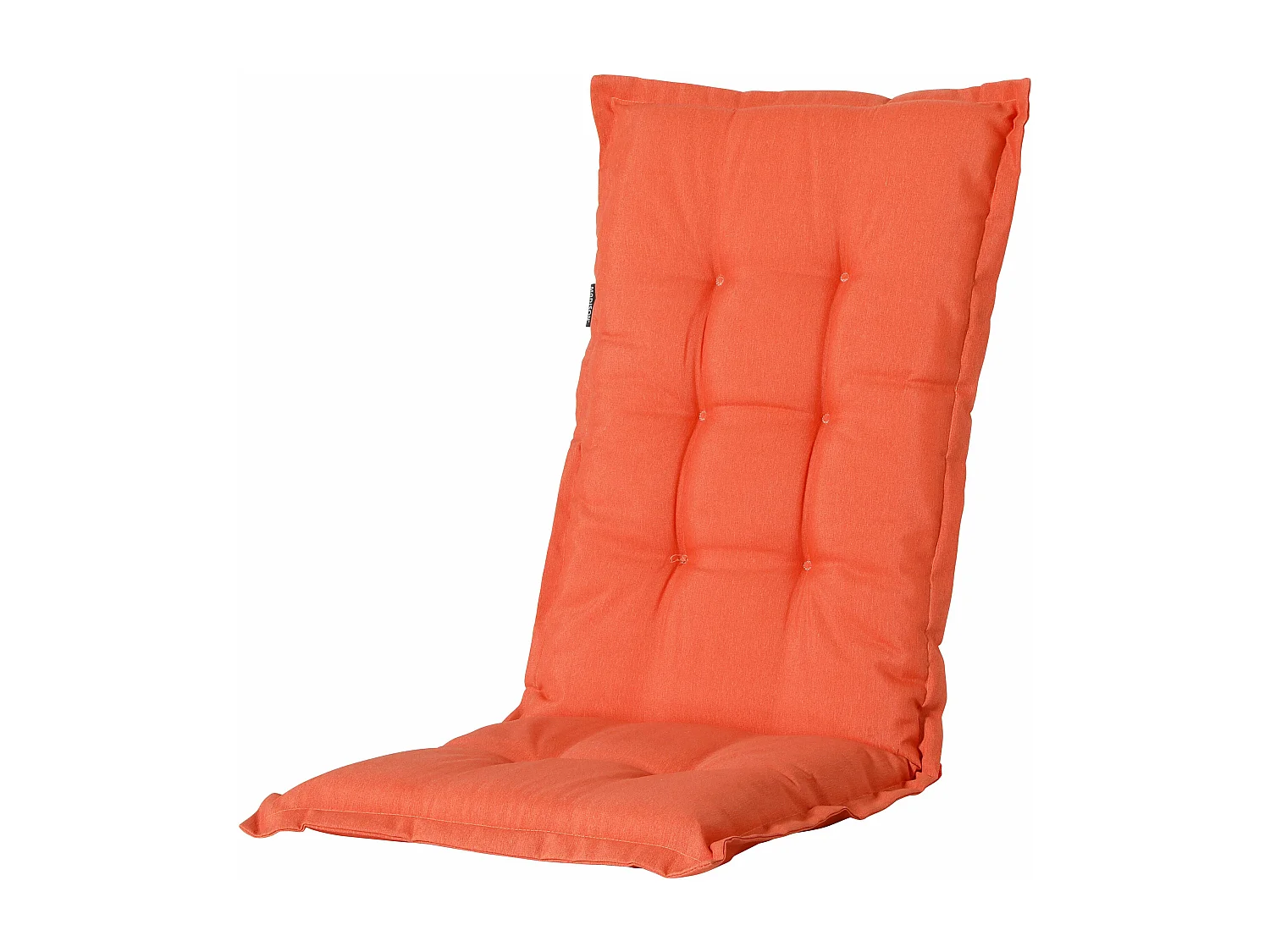 Coussin de chaise de jardin dossier haut Panama orange flamme - Environ 123 x 50 cm - Lot de 4