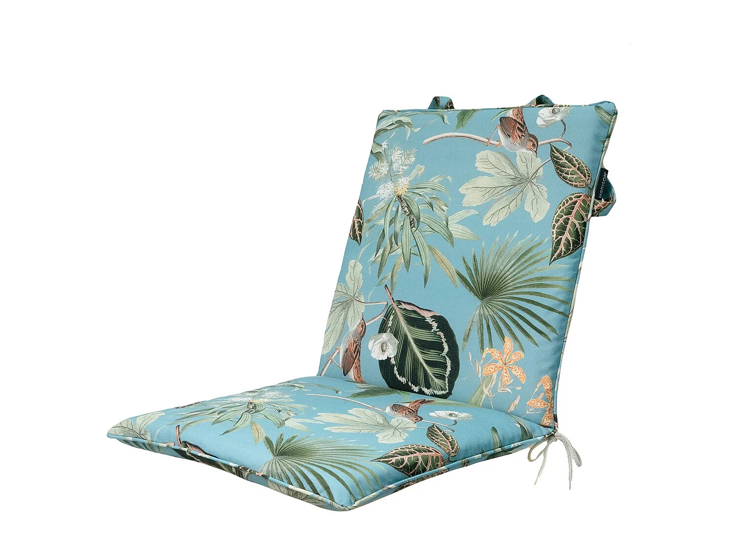 Stapelbare Stuhlkissen Grasse aqua - Ca. 97x49 cm - 4er Set