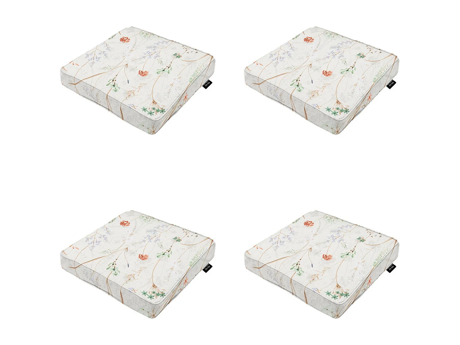 Sitzkissen Donna Natur Canvas eco+ - Ca. 40x40 cm - 4er Set