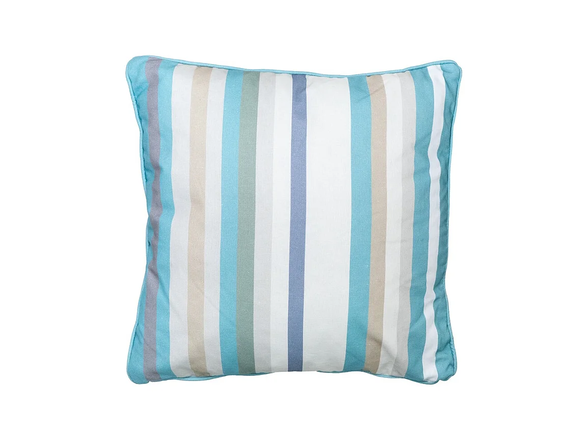 Dekokissen Righe azurblau - Ca. 50x50 cm - 4er Set