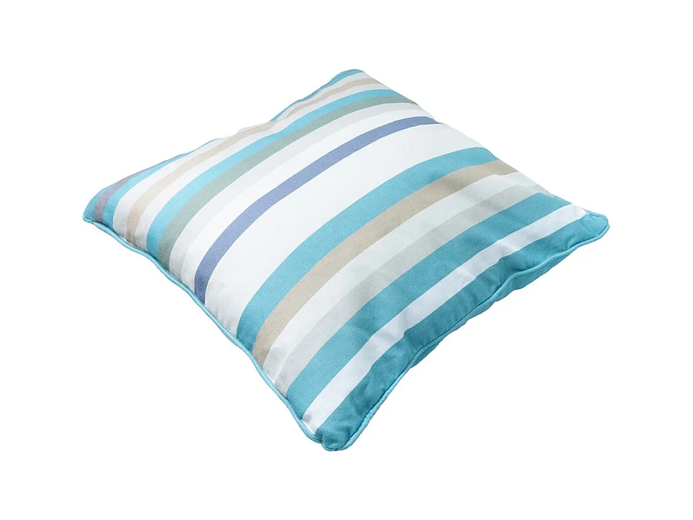 Dekokissen Righe azurblau - Ca. 50x50 cm - 4er Set