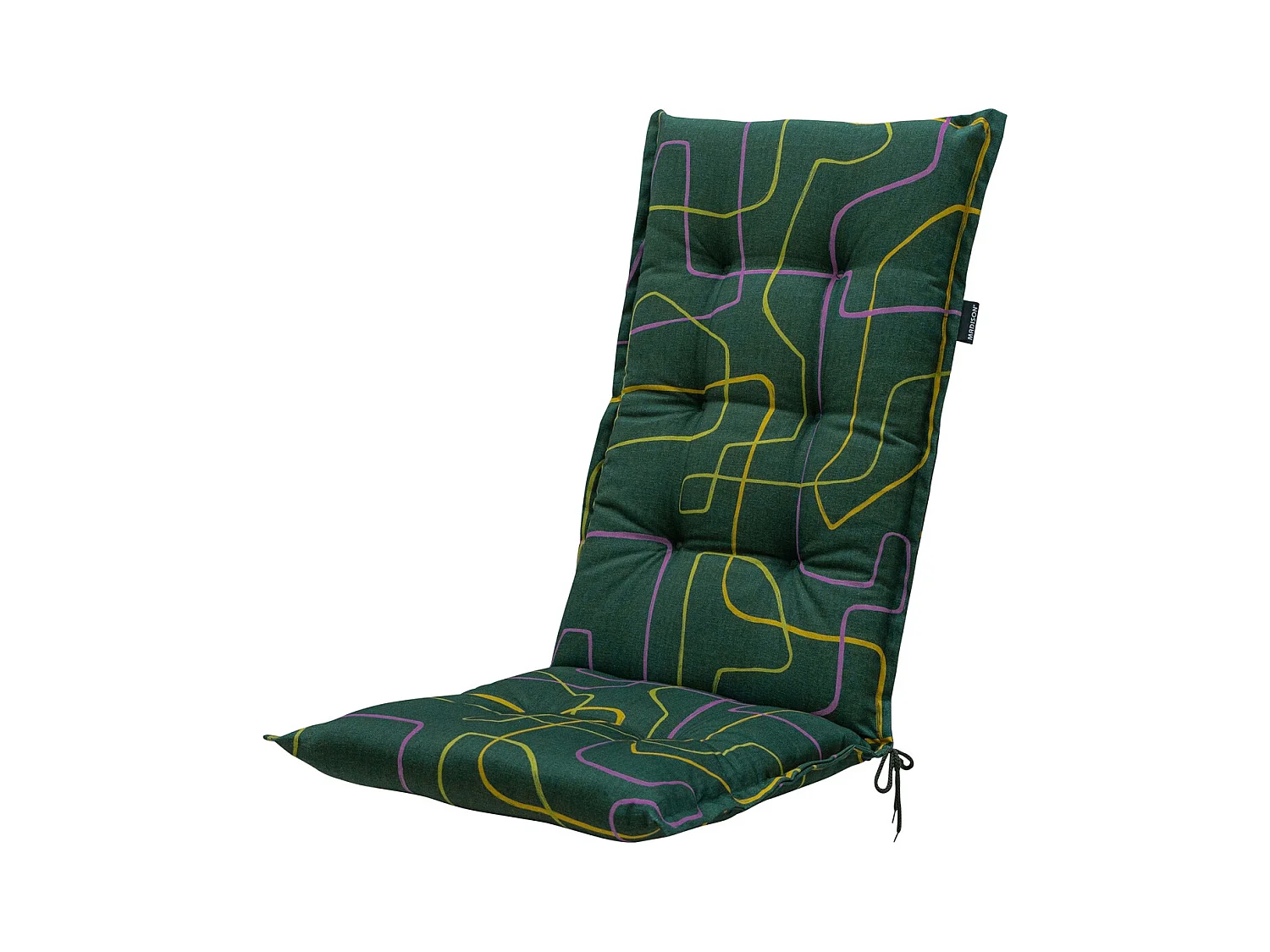 Gartenstuhlauflage High Back Joah grün - Ca. 123x50 cm - 4er Set