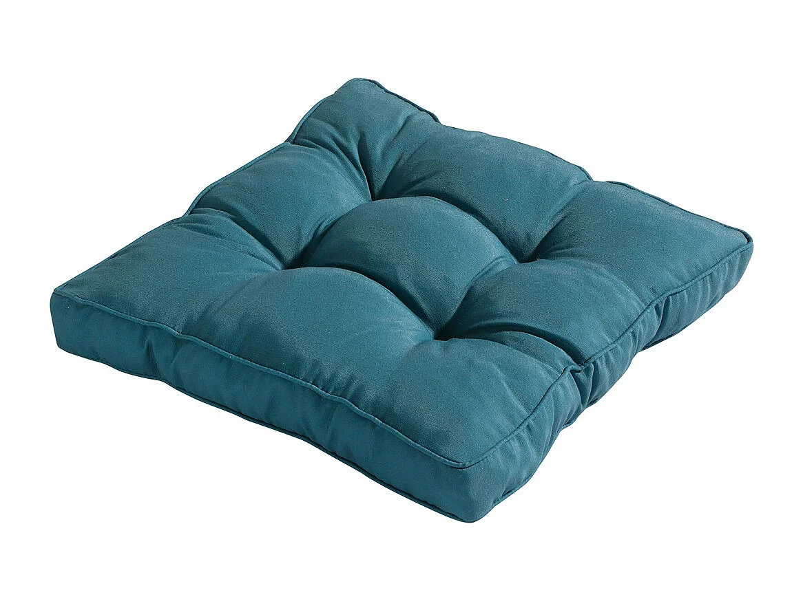 Zitkussen Florance Panama sea blue - Ca. 47x47 cm - Set van 4