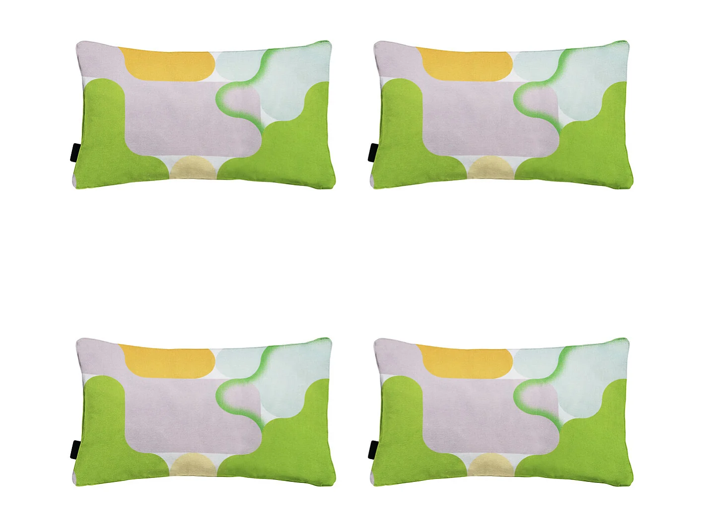 Coussin décoratif Grafi lilas - Env. 30x50 cm - Lot de 4