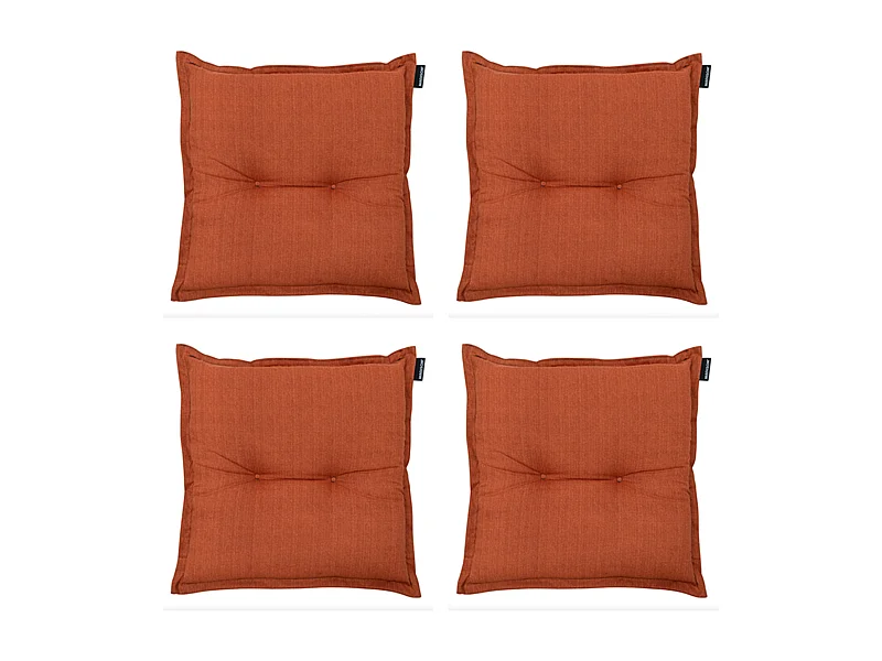 Coussin d'assise Basic Terra - Environ 50x50 cm - Lot de 4